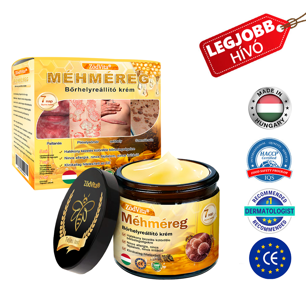 HU🐝✨ ZödVita® Méhméreg Bőr Helyreállító Krém 🔥 Magyar fejlesztés, magyarországi gyártás és szállítás