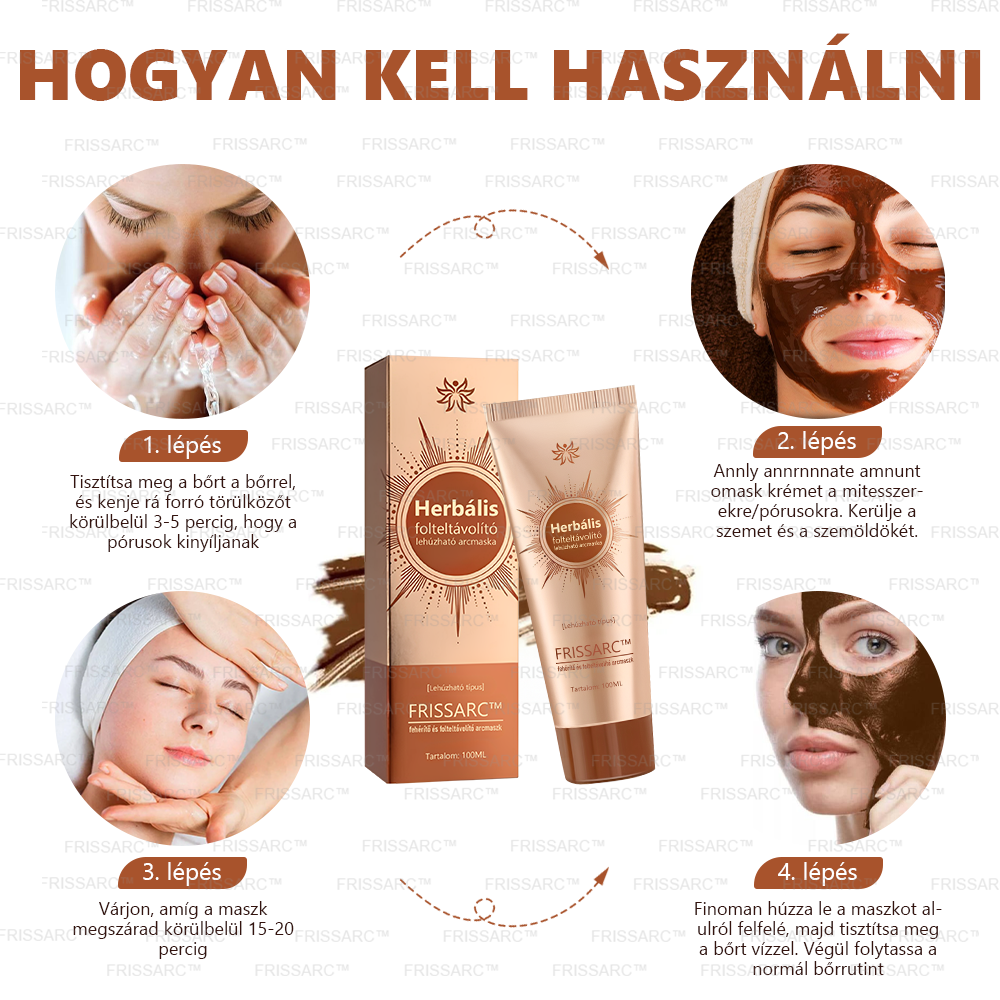 đđFRISSARCâą fehĂ©rĂtĆ Ă©s folteltĂĄvolĂtĂł arcmaszk