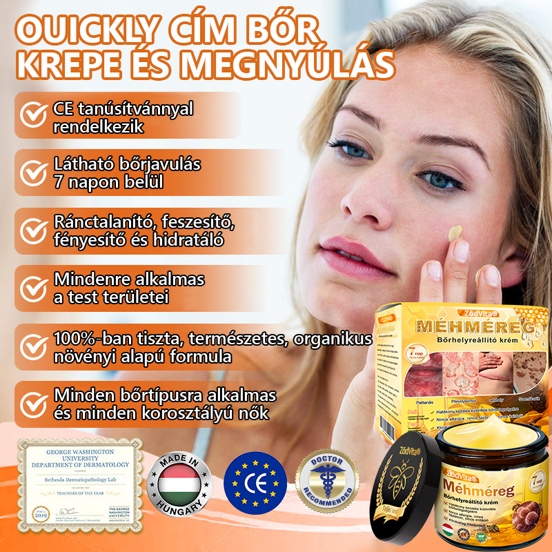 ✨ ZödVita® Méhméreg Bőr Helyreállító Krém 🔥 Magyar fejlesztés, magyarországi gyártás és szállítás