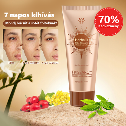 𝐅𝐑𝐈𝐒𝐒𝐀𝐑𝐂™ Fehérítő És Folteltávolító Arcmaszk - Természetes összetevők tartósan eltüntetik a foltokat, szeplőket és napfoltokat.