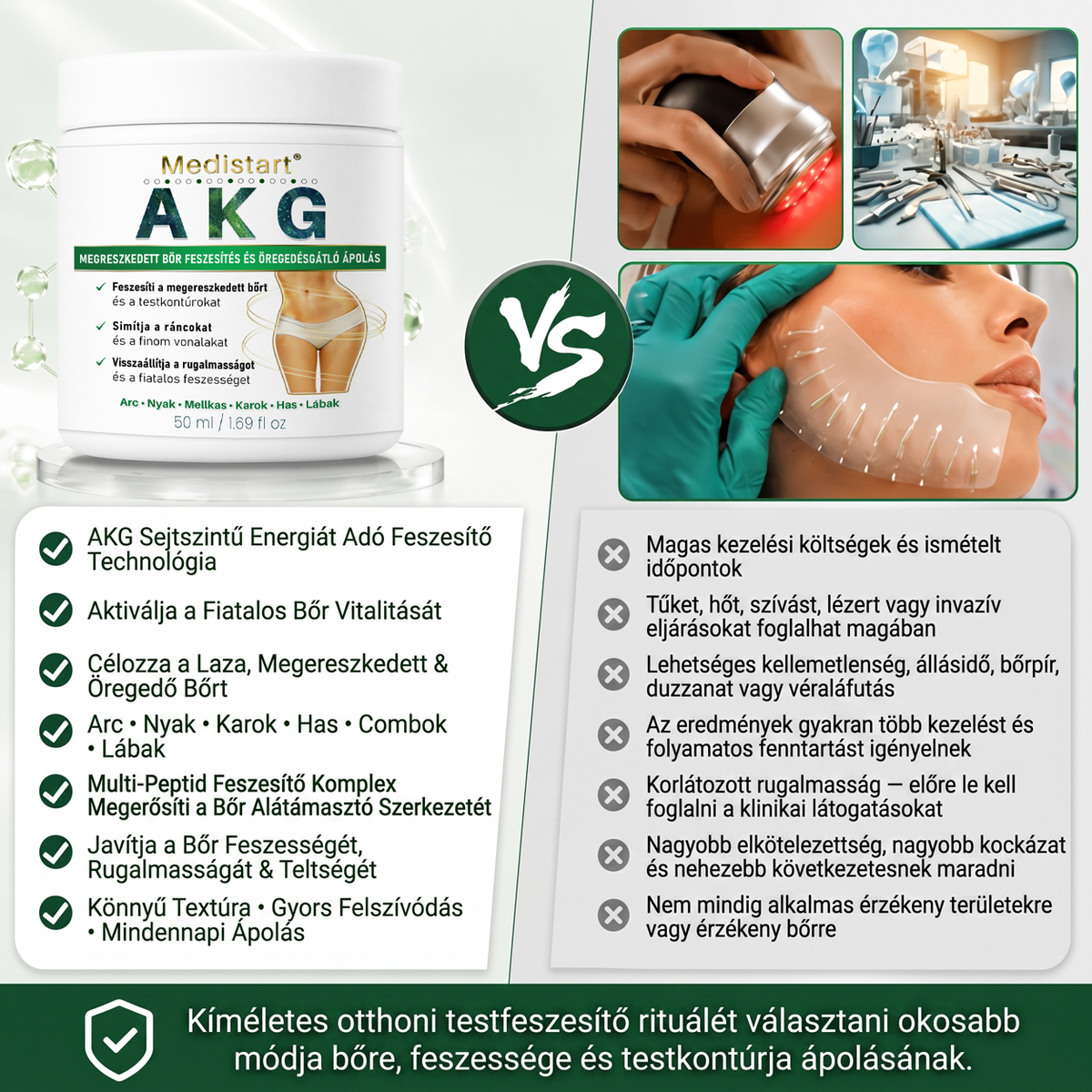 Medistart® AKG BŐRFESZESÍTŐ & ÖREGEDÉS ELLENI ÁPOLÁS