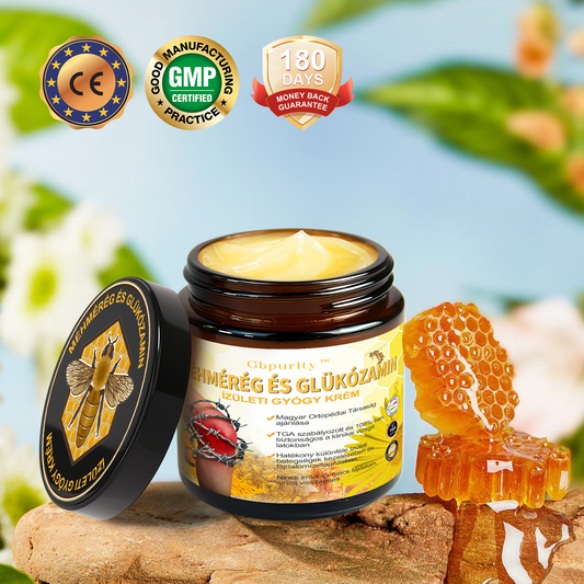 【𝐇𝐢𝐯𝐚𝐭𝐚𝐥𝐨𝐬 𝐌á𝐫𝐤𝐚𝐛𝐨𝐥𝐭】Gbpurity™ Méhmérég És Glükózamin Ízületi Gyógy Krém (Új-Zélandi méhészeti kivonat – ortopédiai problémák és ízületi fájdalmak kezelésére.)