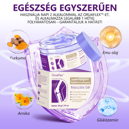 🟪𝐎𝐫𝐮𝐚𝐅𝐥𝐞𝐱™ Kurkuma & Emu Olaj Ízületi Fájdalomcsillapító Masszázs Gél👨‍⚕️Az Ortopédiai Társaság (OGYÉI) által jóváhagyva