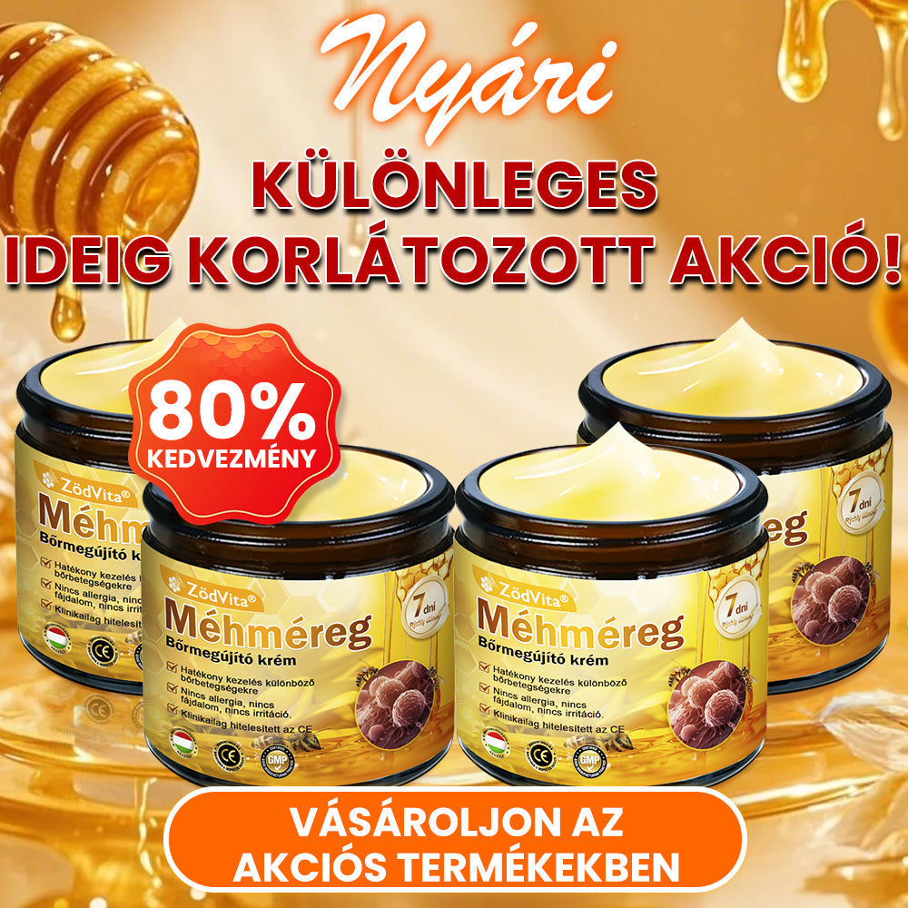 🐝🌸 Bőrgyógyász ajánlása ✨ ZödVita® Méhméreg Bőr Helyreállító Krém 🔥 Magyar fejlesztés, magyarországi gyártás és szállítás