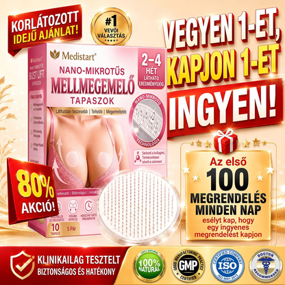 Medistart® Célzott mellnagyobbításra szolgáló, fejlett nanomikrotűs tapasz